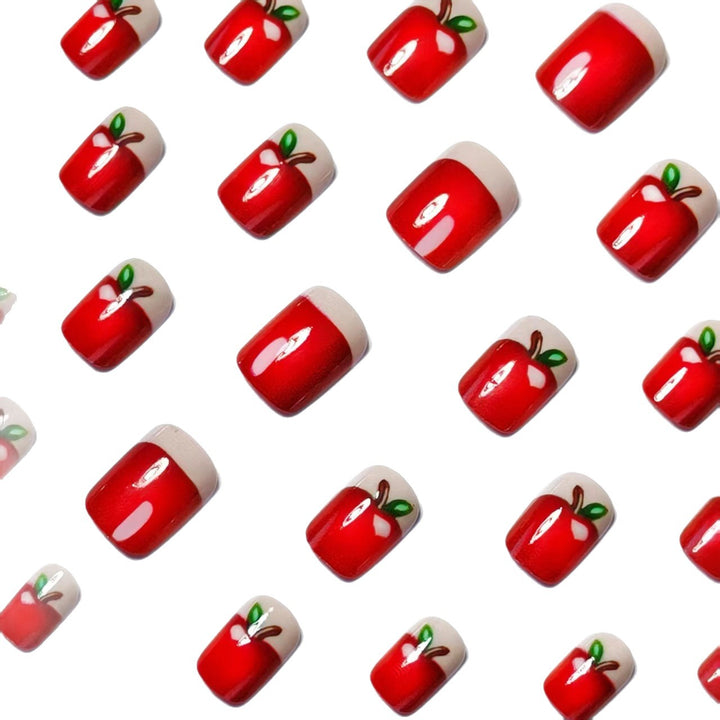 Creative Apple-Themed Nail Art Kalsten