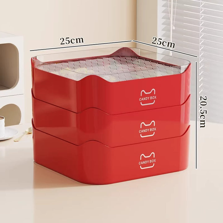 Multi-Purpose Storage Organizer with Transparent Lid Kalsten