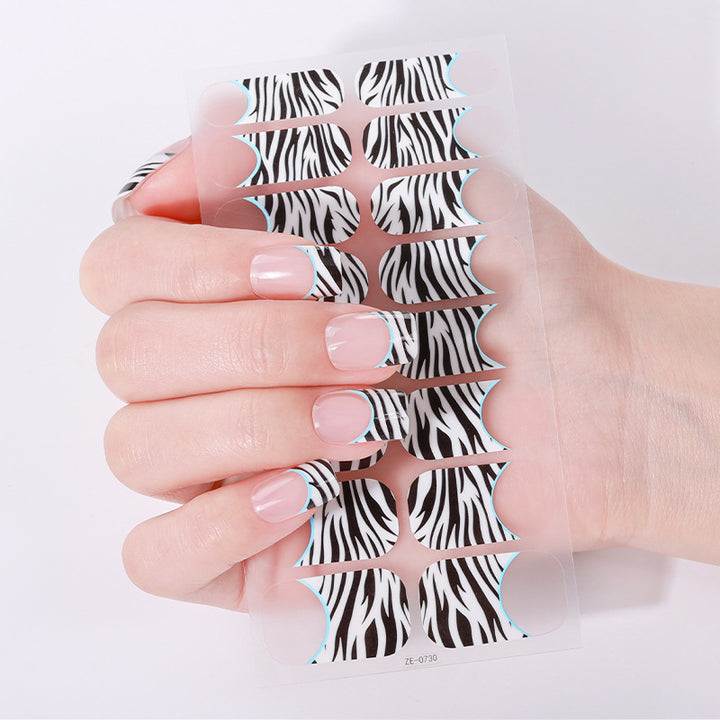 Elegant Glitter Accent Nail Wraps