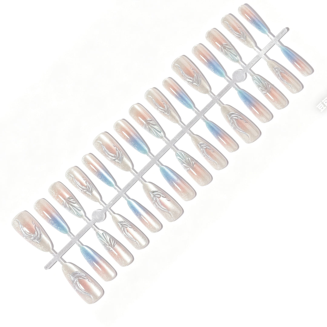 Artistic Long Stiletto Press-On Nails