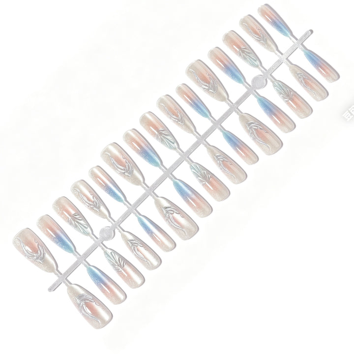 Artistic Long Stiletto Press-On Nails
