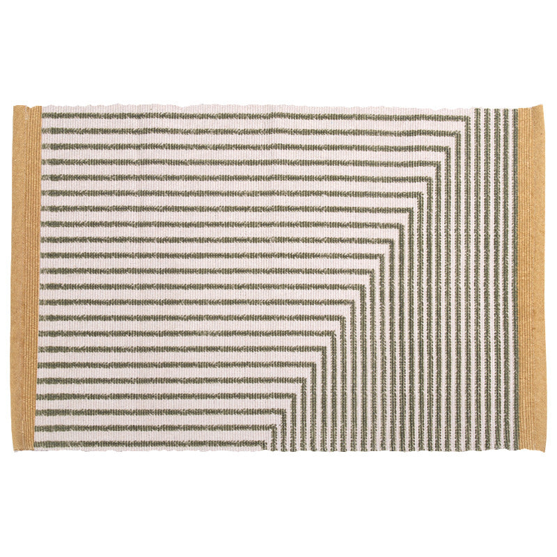Flat-woven decorative living room rug with geometric ethnic medallion Kalsten