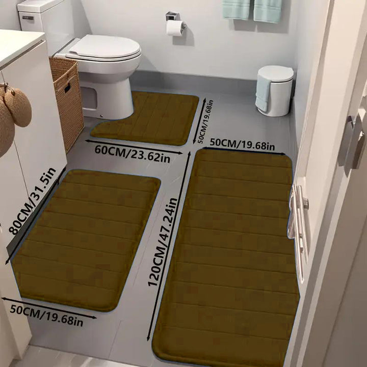 Bathroom Mat Set Kalsten