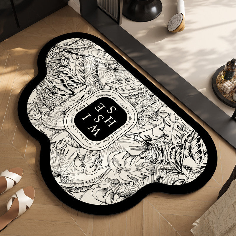 Modern Geometric Shaped Bath Mat