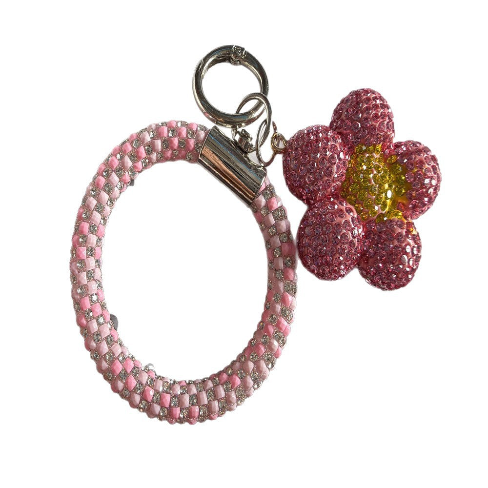Cherry Themed Rhinestone Keychain Kalsten