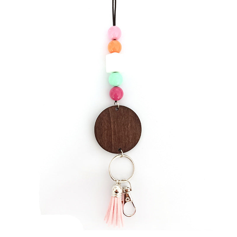 Wooden Beaded Keychain Holder Kalsten
