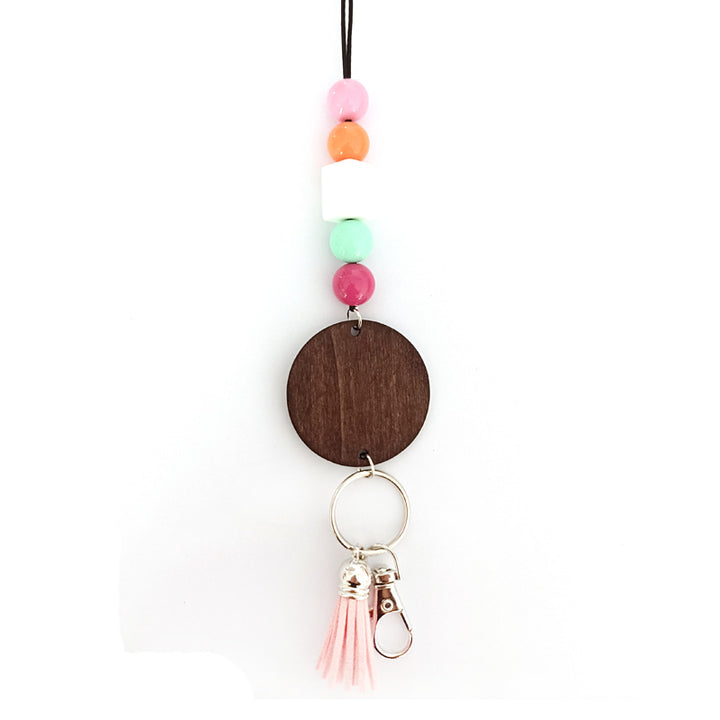 Wooden Beaded Keychain Holder Kalsten