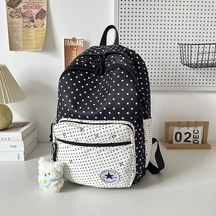 Playful Star-Patterned School Backpack Kalsten