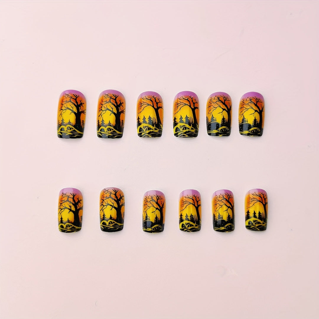Dramatic Halloween-Themed Nail Art Kalsten