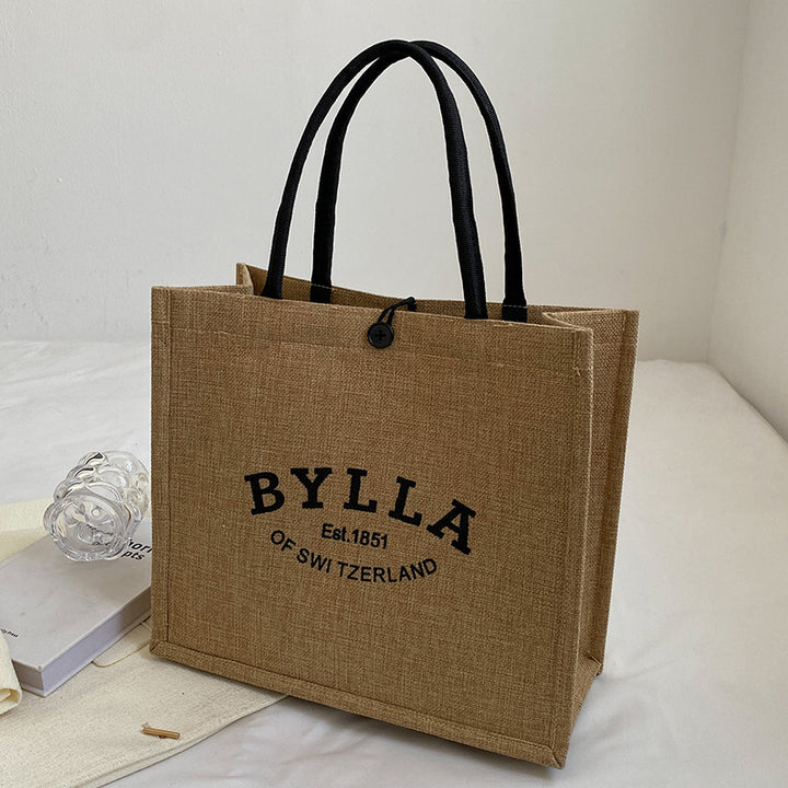 Casual Jute Shopping Tote