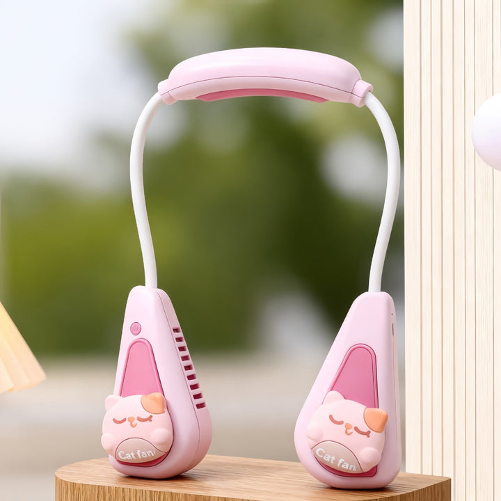 Ladies Portable Neck Fan with Cute Animal Design Kalsten