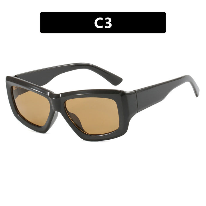 Women trendy square sunglasses with transparent frame and comfortable lenses Kalsten