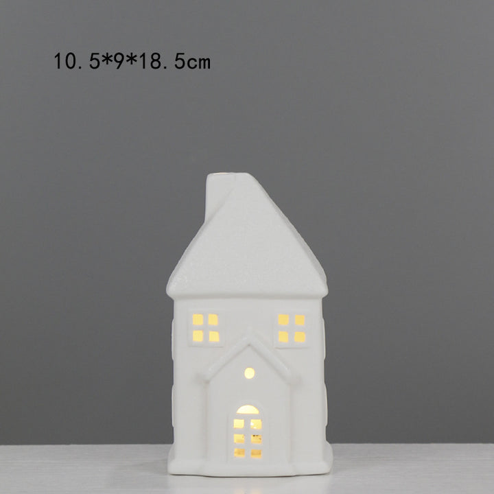 Decorative House-Shaped Ceramic Night Light Kalsten