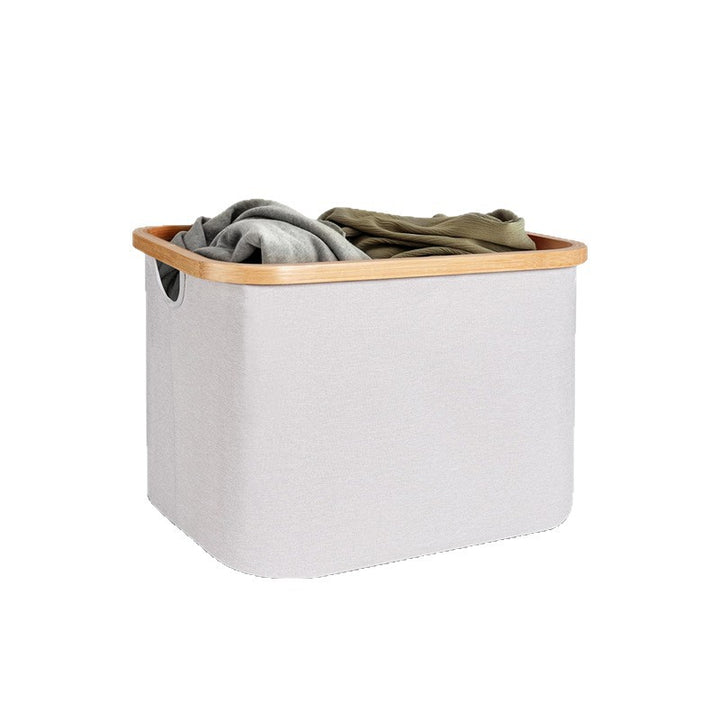 Trendy storage basket with bamboo frame Kalsten