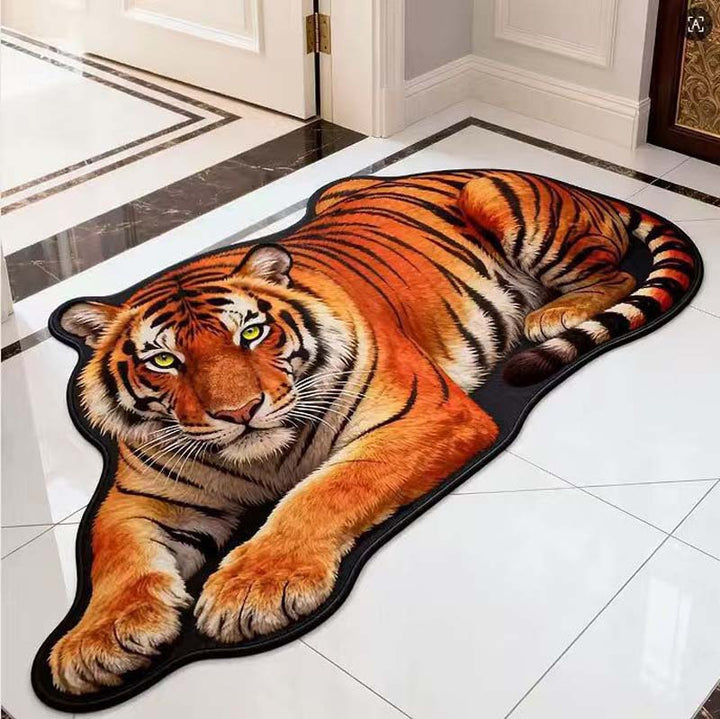 3D Panther-Themed Area Mat