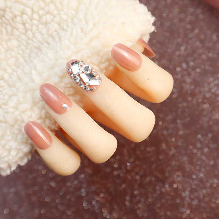 Decorative Rhinestone Press-On Nails