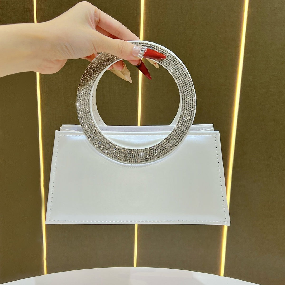 Elegant Ring-Handled Evening Handbag