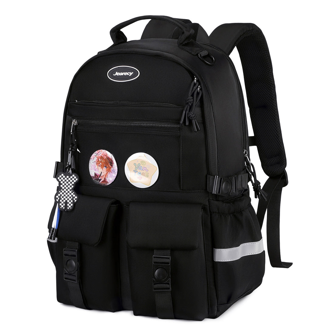 Versatile Cartoon-Embellished Casual Backpack Kalsten