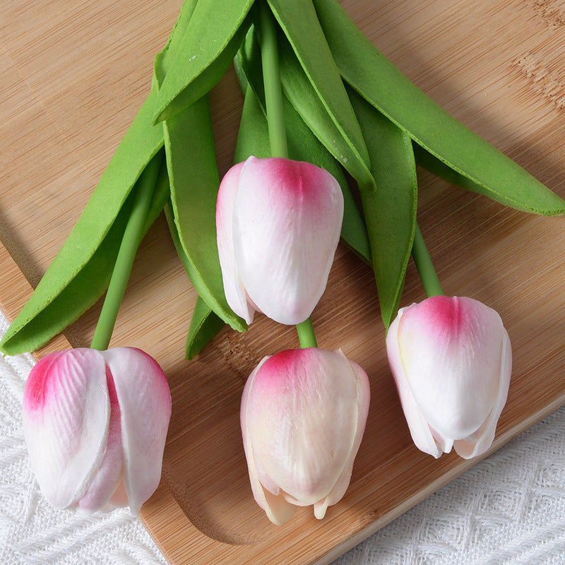 Realistic Artificial Tulip Bouquet