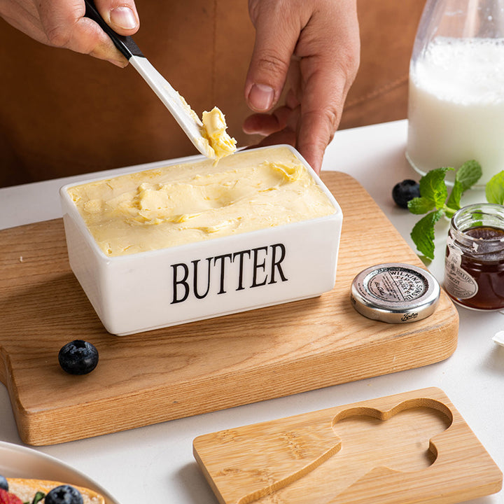 Bamboo Lid Butter Keeper