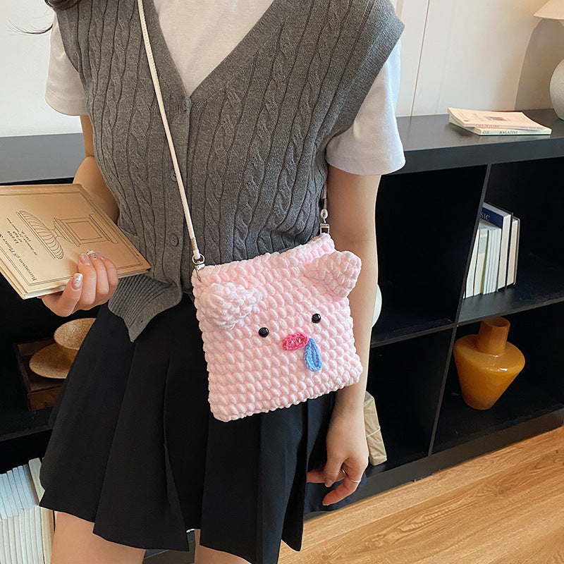 Cute Animal-Themed Plush Bag