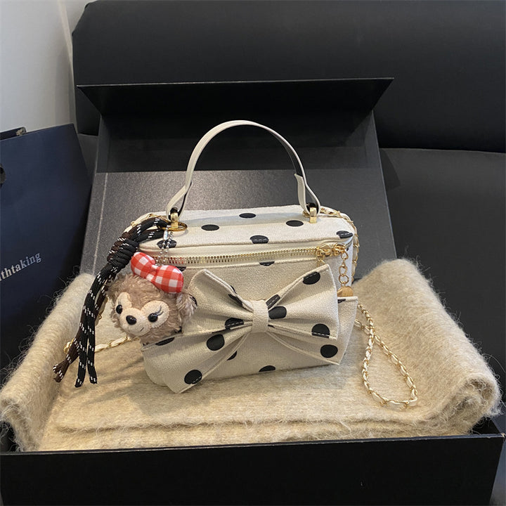 Playful Bow-Accent Mini Handbag