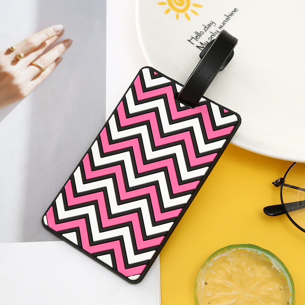 Women's Luggage Tag with Modern Zigzag Pattern Kalsten