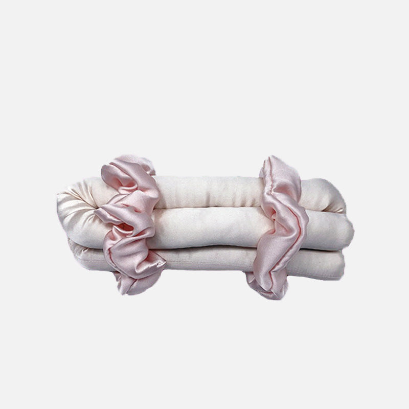 Elegant Lace-Trimmed Hair Wrap