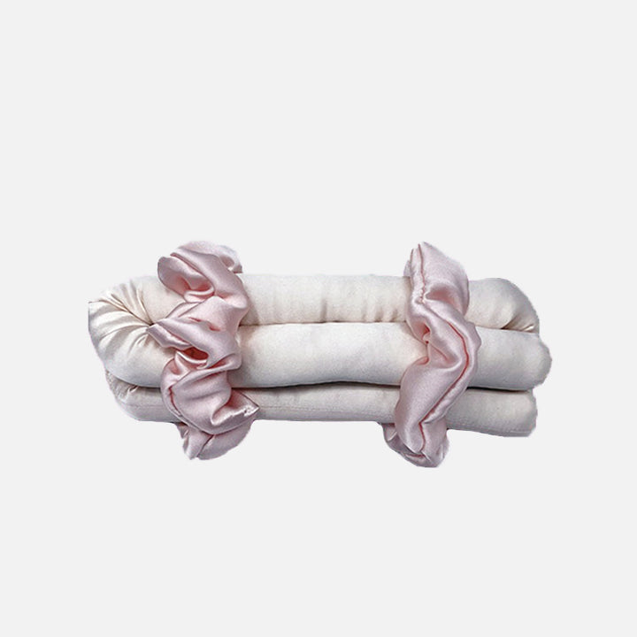 Elegant Lace-Trimmed Hair Wrap