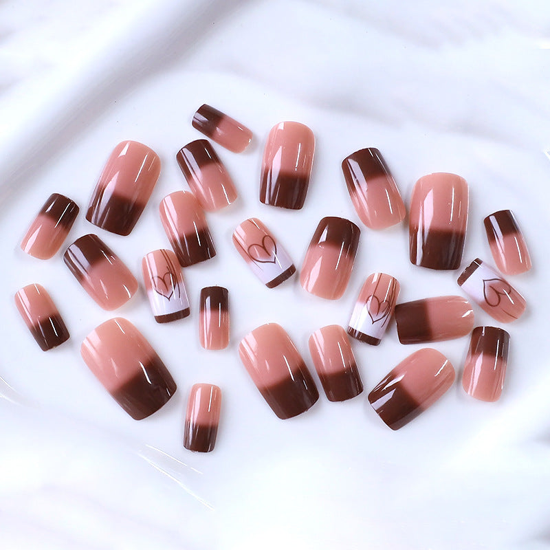 Artistic Heart-Embellished Nail Design Kalsten