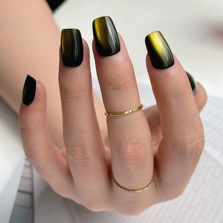 Glossy Metallic Press-On Nail Tips Kalsten
