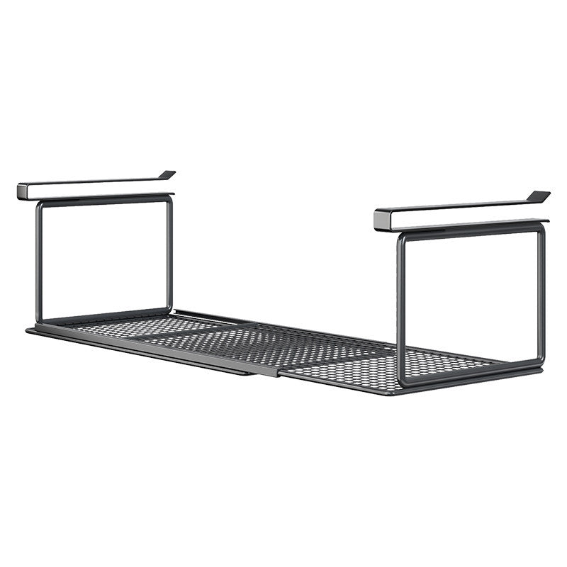 Under-Cabinet Expandable Pull-Out Mesh Storage Rack for Bowls and Supplies
