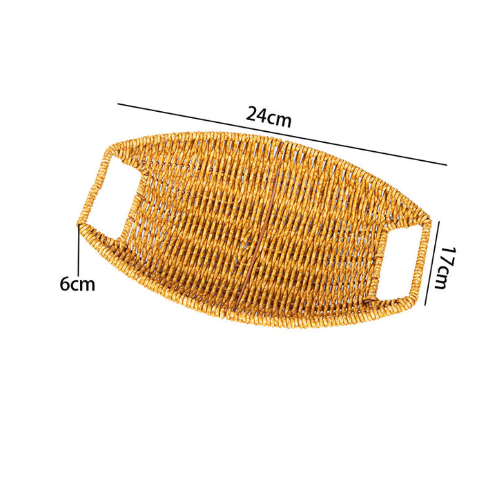 Decorative Handwoven Serving Tray Kalsten