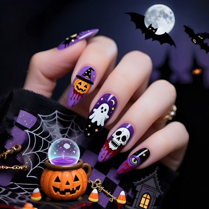 Creative Halloween-style artificial nails Kalsten