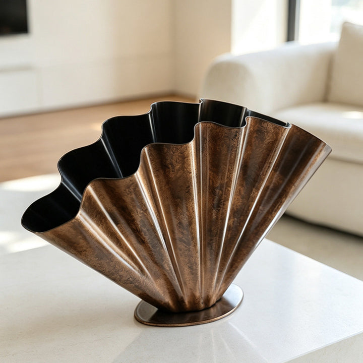 Modern Artistic Metal Floral Vase