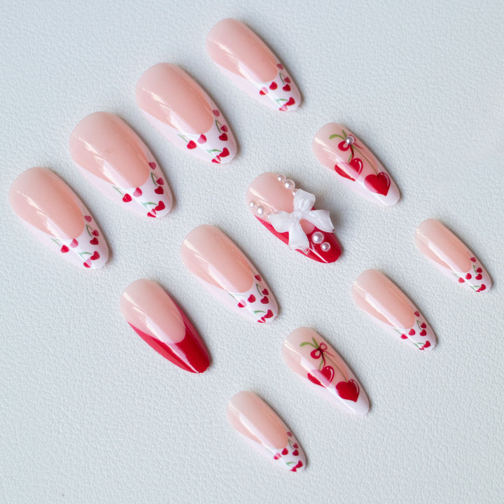 Decorative Heart Motif Nail Art Set