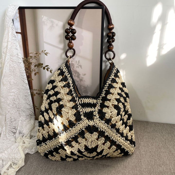 Hand-knotted Tote Bag in Boho Style Kalsten
