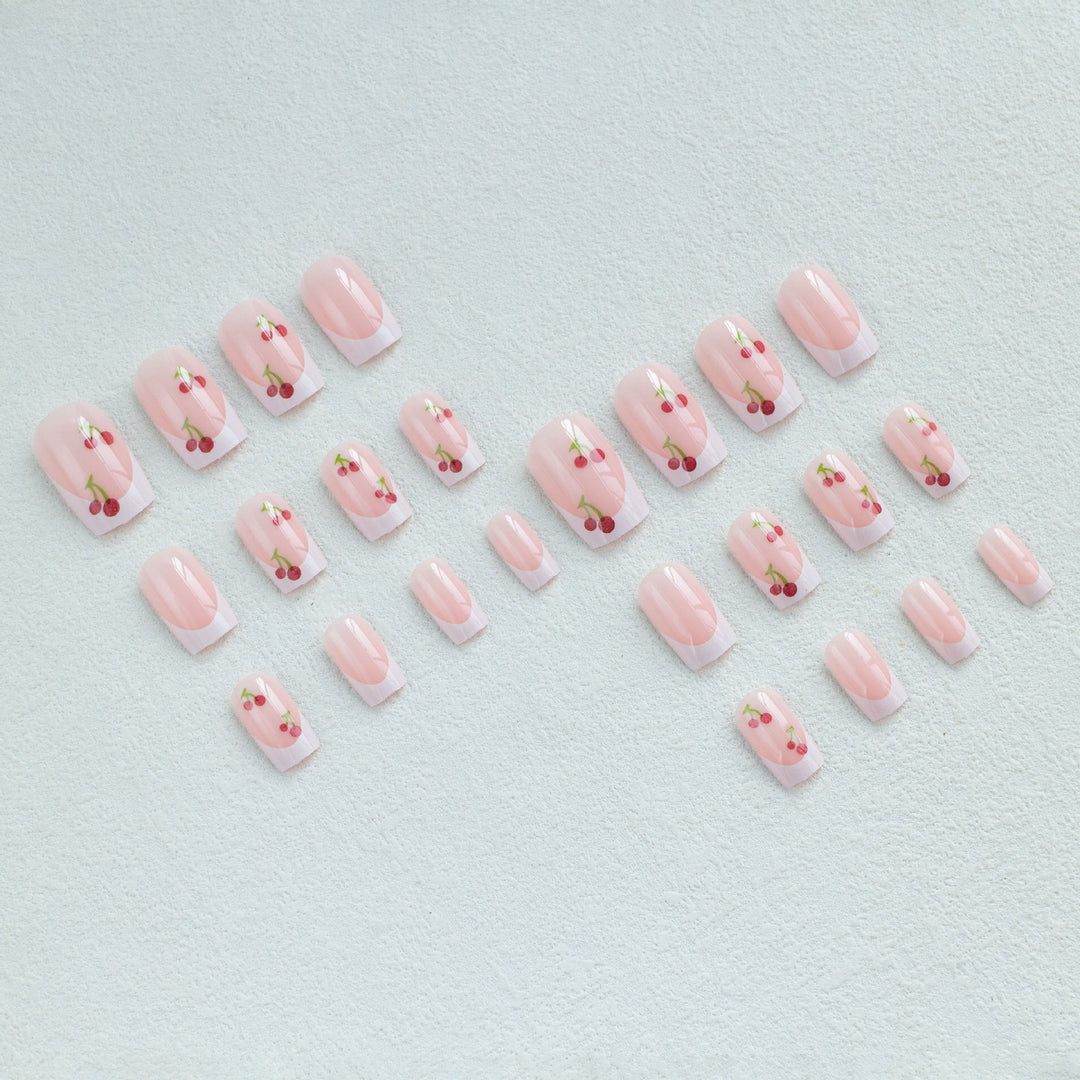 Cherry Blossom French Tip Nail Art Kit