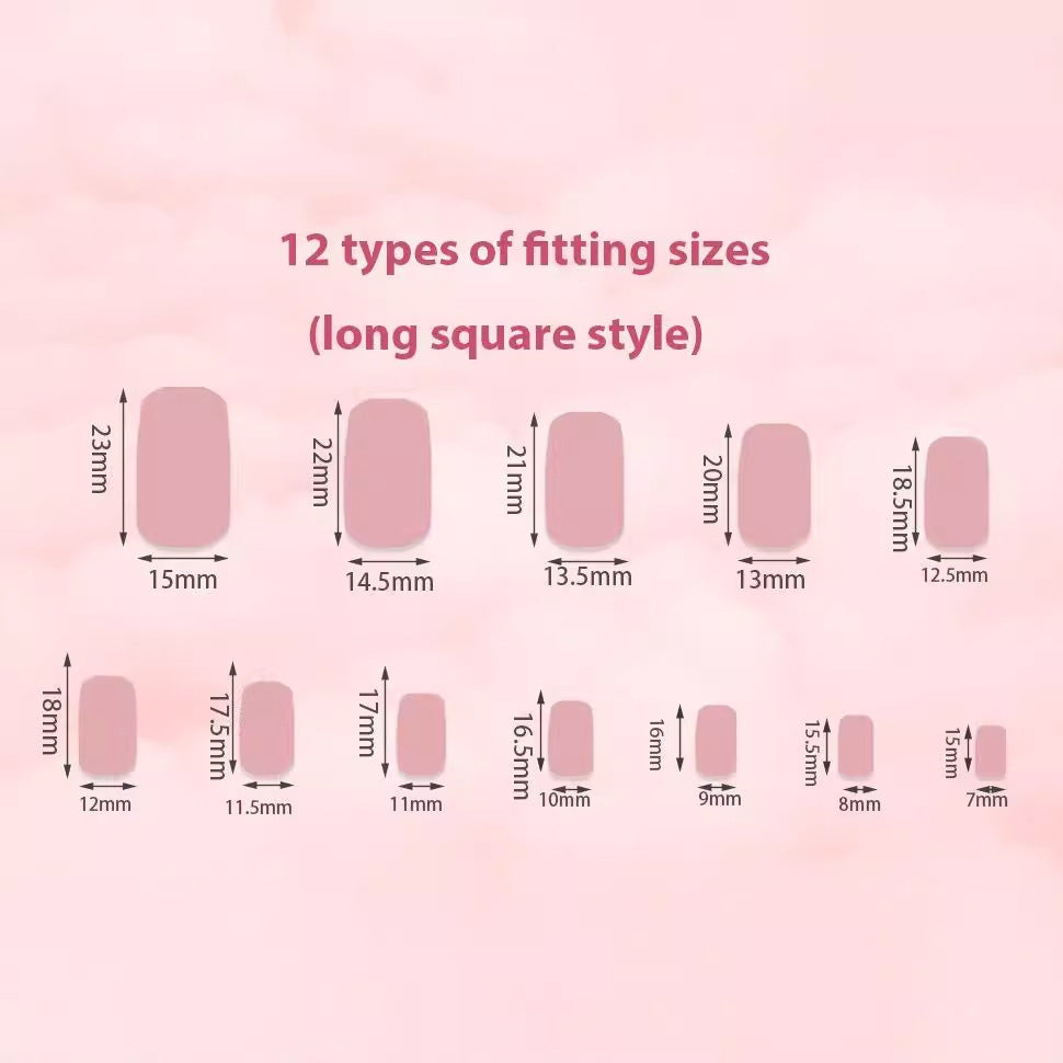 Artificial nail set with elegant French design and high-gloss finish Kalsten