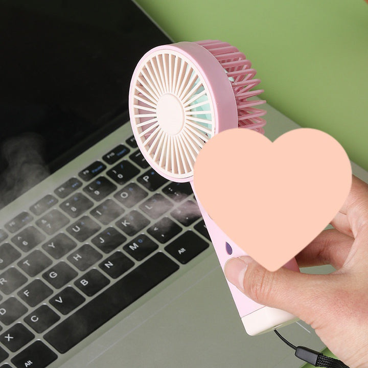 Cooling portable rechargeable handheld mini fan with adjustable airflow quiet motor and USB charging Kalsten