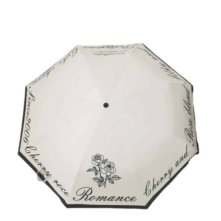 Ladies Foldable Windproof Umbrella with Floral Design Kalsten