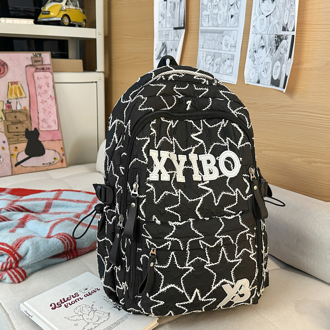 Trendy Star Print Backpack Kalsten