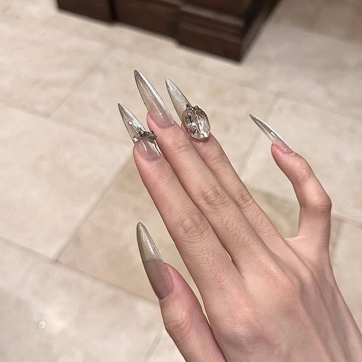 Natural Almond-Shaped Press-On Nails Kalsten