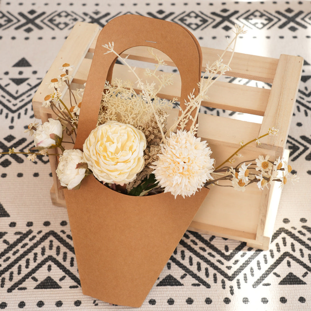 Dried Floral Arrangement in Eco-Friendly Packaging