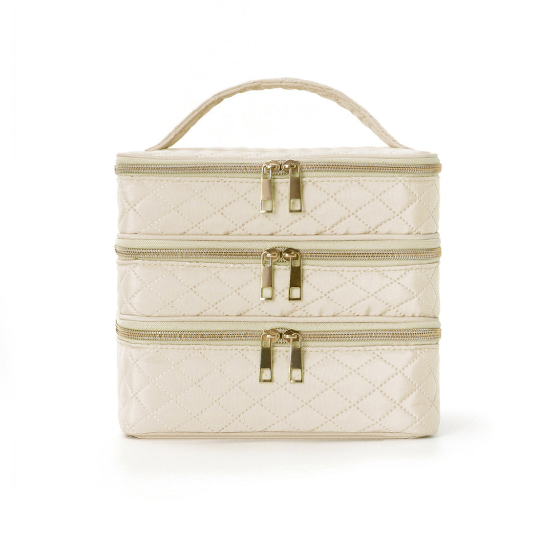 Cosmetic organizer bag with multiple compartments Kalsten