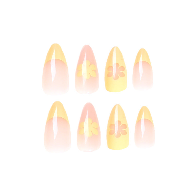 Artistic Gel Nails with Floral Designs Kalsten