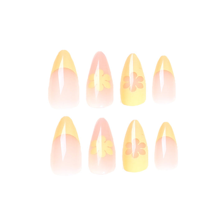 Artistic Gel Nails with Floral Designs Kalsten