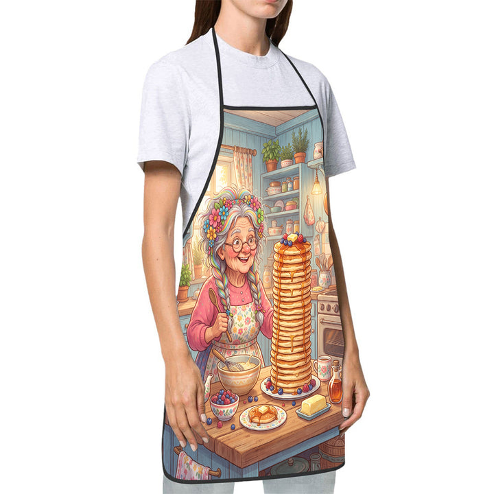 Dog Lover Full-Coverage Kitchen Apron With Adjustable Neck Strap And Waterproof Polyester Shell