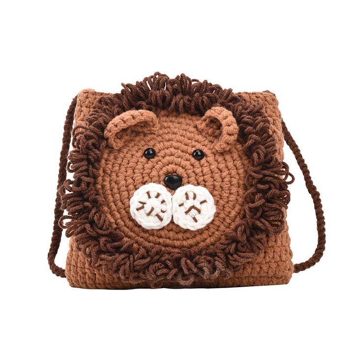 Cute Animal-Themed Crochet Shoulder Bag