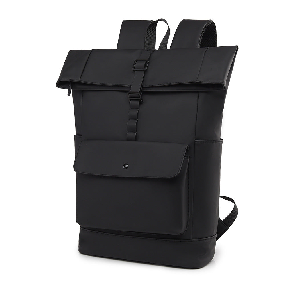 Modern roll top backpack with waterproof material and security closure Kalsten